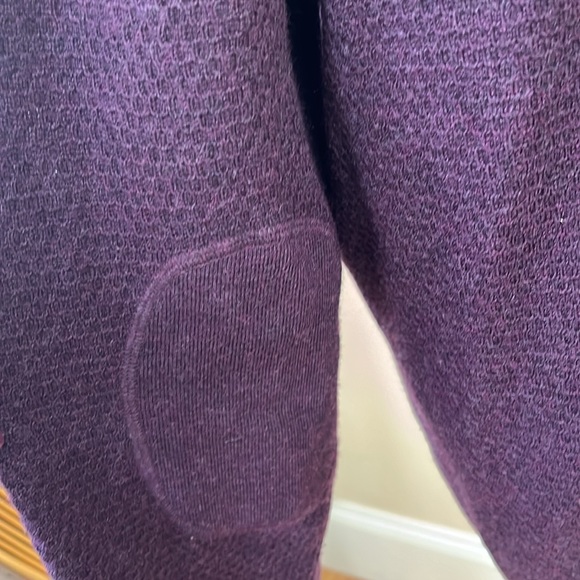 Raffi 100% Fine Wool Men Sweater Purple Size XL Quarter Zip Pullover - Picture 4 of 7